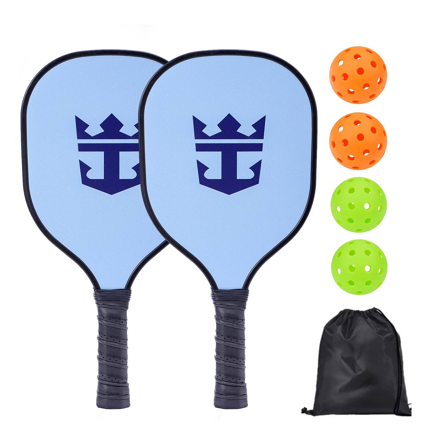 [Woodpien Power racket] 2 shots+4 balls+1 pockets [Model 1105]
